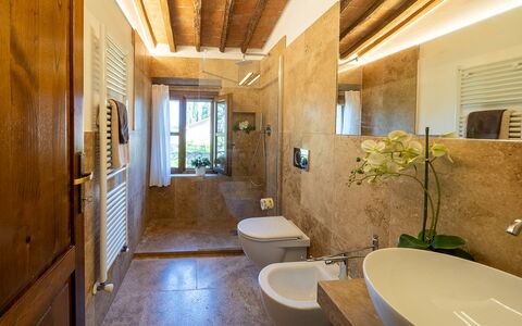 Accommodatie Montelopio 8: Badkamer