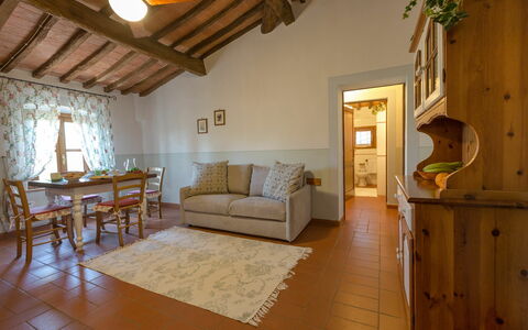 Accommodatie Montelopio 7: Woonkamer