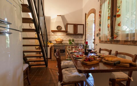 Accommodatie Montelopio 5: Keuken, Lunchroom, Woonkamer