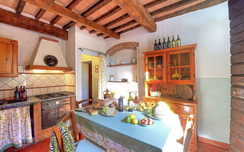 Accommodatie Montelopio 2: Keuken, Lunchroom, Woonkamer