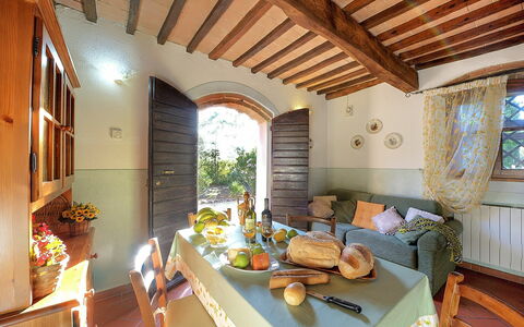 Accommodatie Montelopio 2: Keuken, Lunchroom, Woonkamer