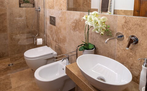 Accommodatie Montelopio 2: Badkamer