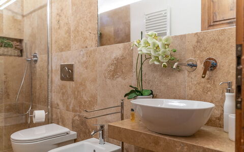 Accommodatie Montelopio 2: Badkamer