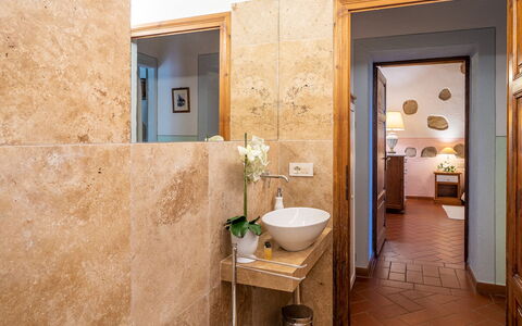 Accommodatie Montelopio 2: Badkamer, Kamer details