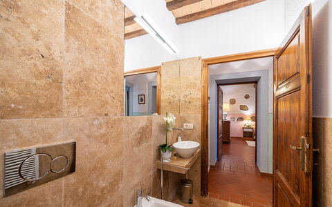 Accommodatie Montelopio 2: Badkamer, Kamer details