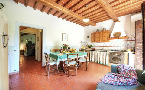 Accommodatie Montelopio 3: Keuken, Lunchroom, Woonkamer