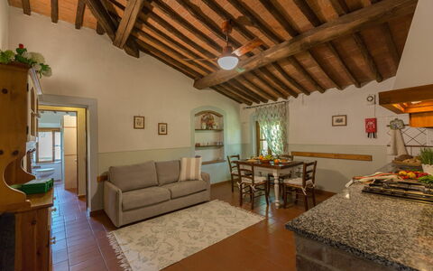 Accommodatie Montelopio 8: Keuken, Lunchroom, Woonkamer