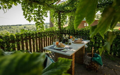 Accommodatie Montelopio 8: Buitenshuis, Tuin