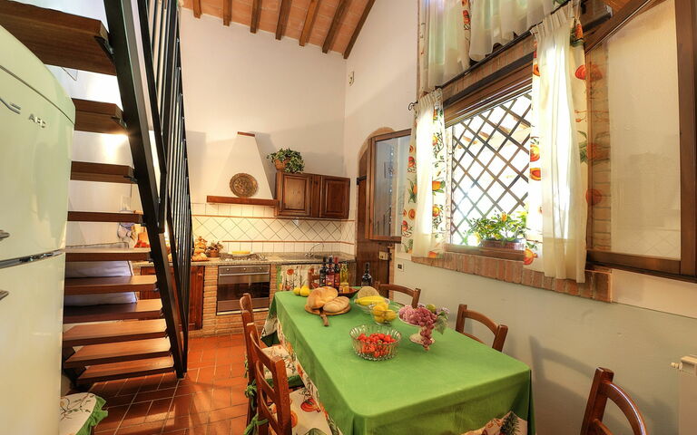 Accommodatie Montelopio 5: Keuken, Lunchroom, Woonkamer