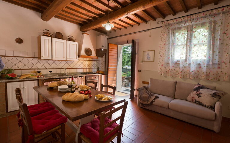 Accommodatie Montelopio 3: Keuken, Lunchroom, Woonkamer