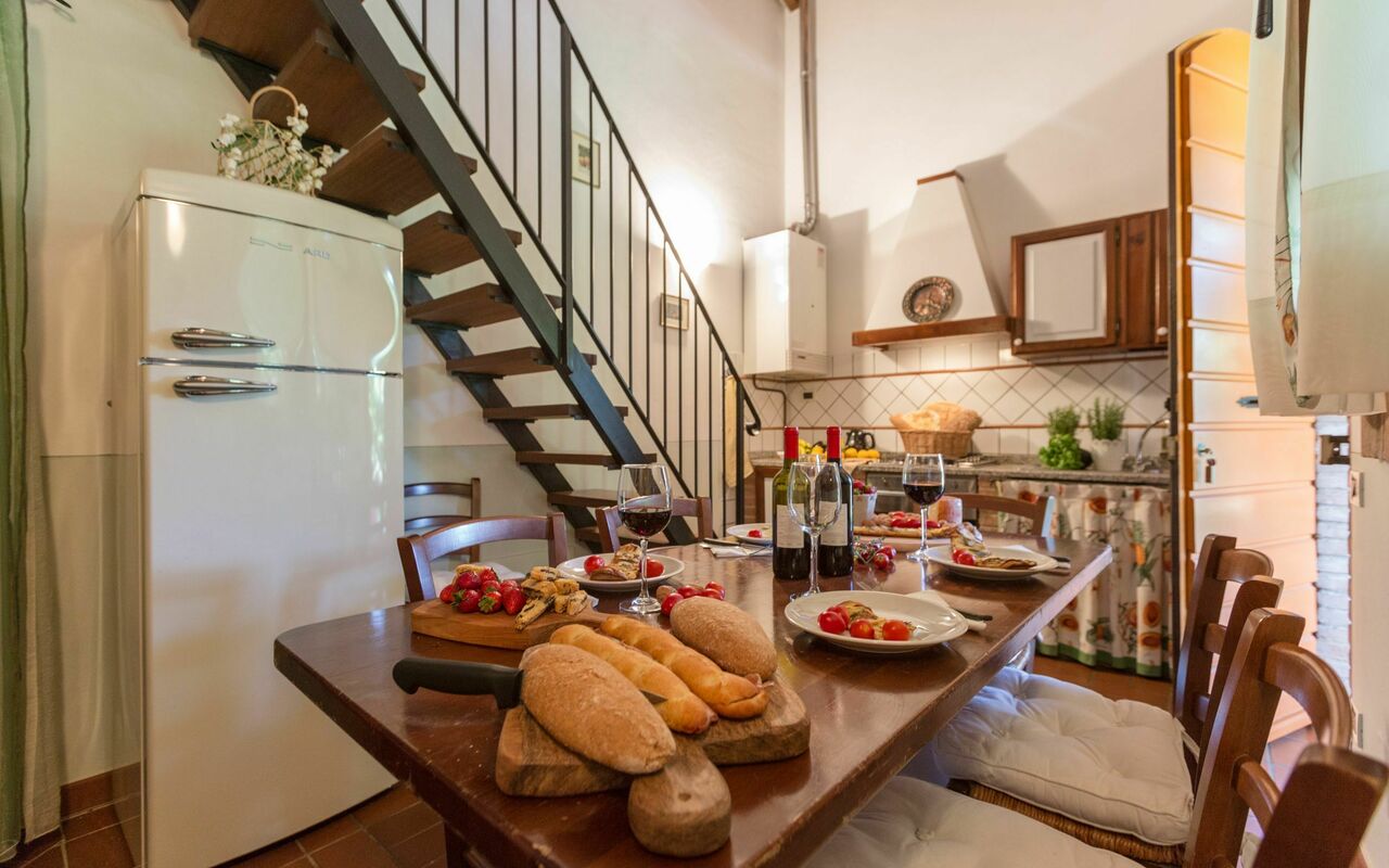 Accommodatie Montelopio 5: Keuken, Lunchroom, Woonkamer