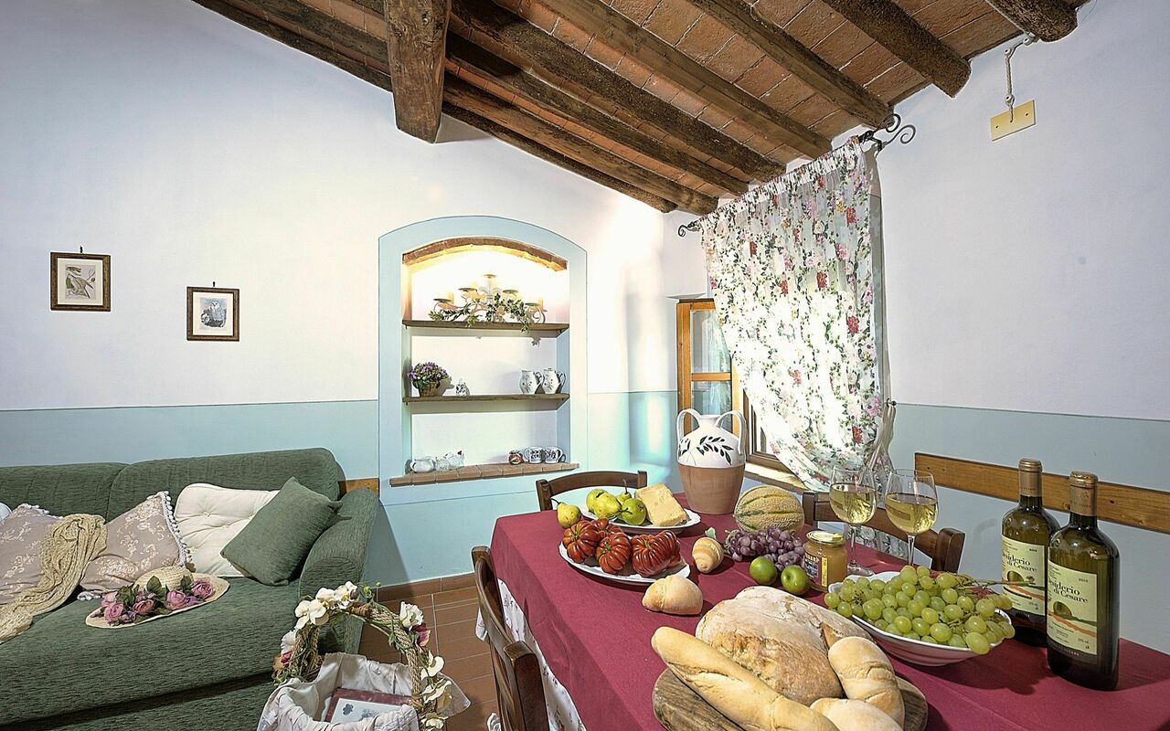 Accommodatie Montelopio 8: Keuken, Lunchroom, Woonkamer