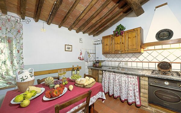 Accommodatie Montelopio 8: Keuken, Lunchroom, Woonkamer