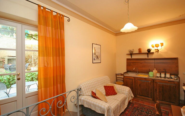 Accommodatie Santo Agostino Glicine: Keuken, Lunchroom, Woonkamer