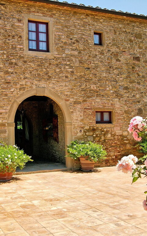 Villa Petrognano: Balkon / terras / patio, Buitenshuis