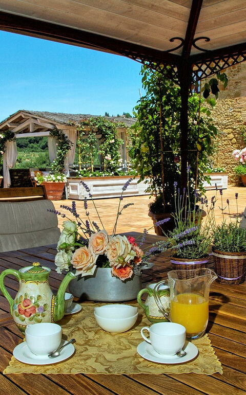 Villa Petrognano: Balkon / terras / patio