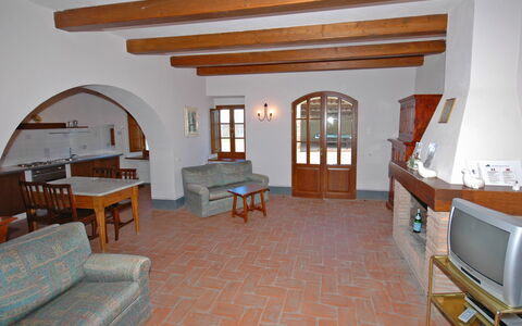 Accommodatie Fornacino 5: Keuken, Lunchroom, Woonkamer
