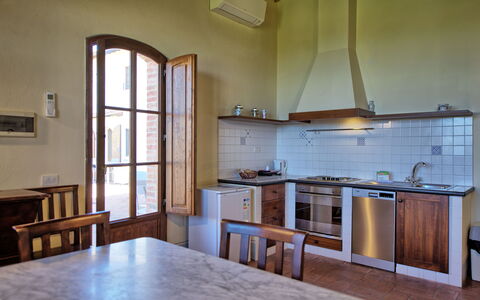 Accommodatie Fornacino 1: Keuken, Lunchroom