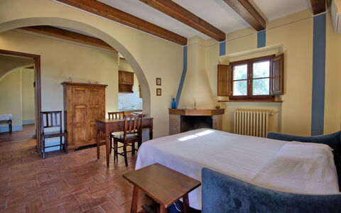 Accommodatie Fornacino 4: Keuken, Lunchroom, Woonkamer