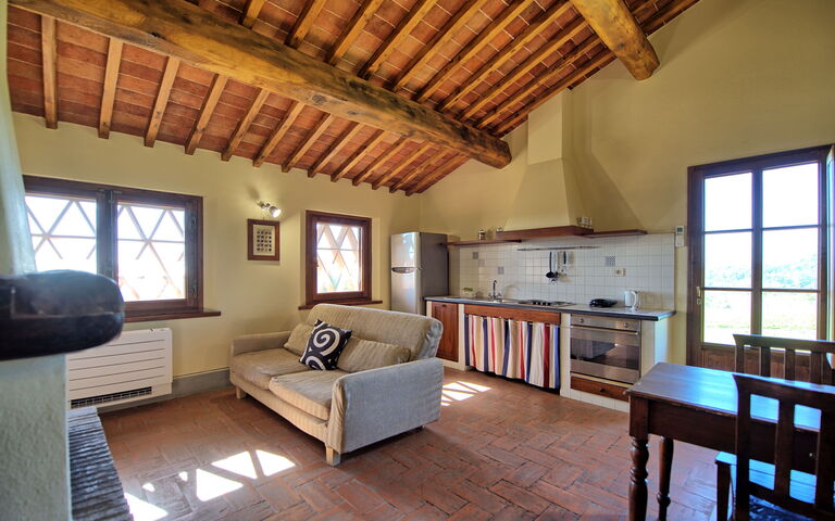 Accommodatie Fornacino 6: Keuken, Woonkamer