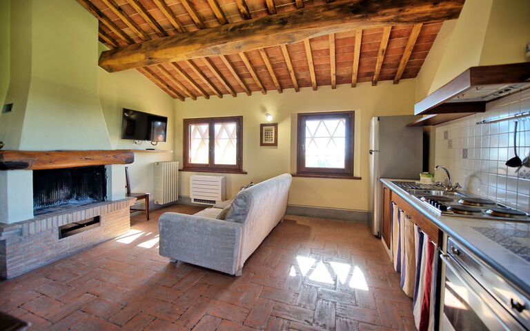 Accommodatie Fornacino 6: Keuken, Woonkamer
