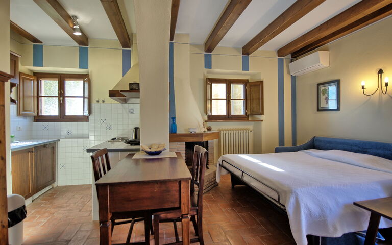 Accommodatie Fornacino 4: Keuken, Lunchroom, Woonkamer