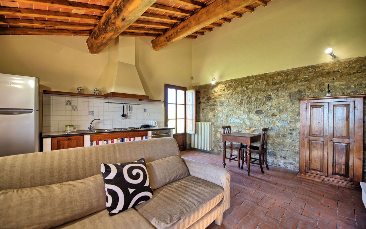 Accommodatie Fornacino 6: Keuken, Woonkamer