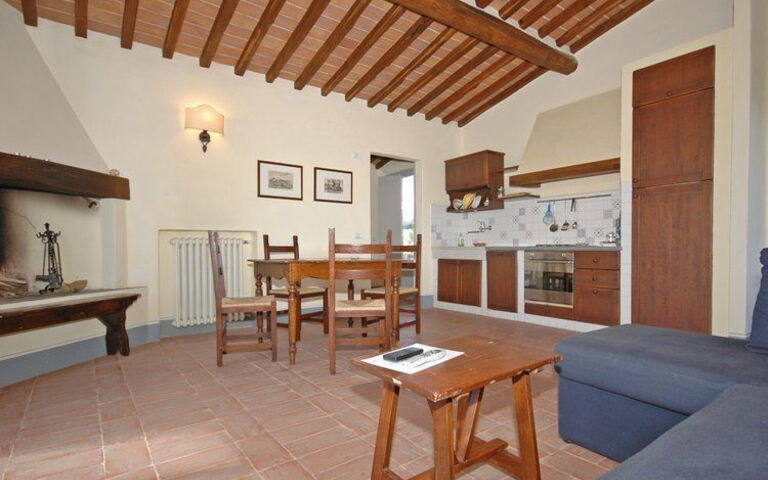 Accommodatie Brunello 1: Keuken, Lunchroom, Woonkamer
