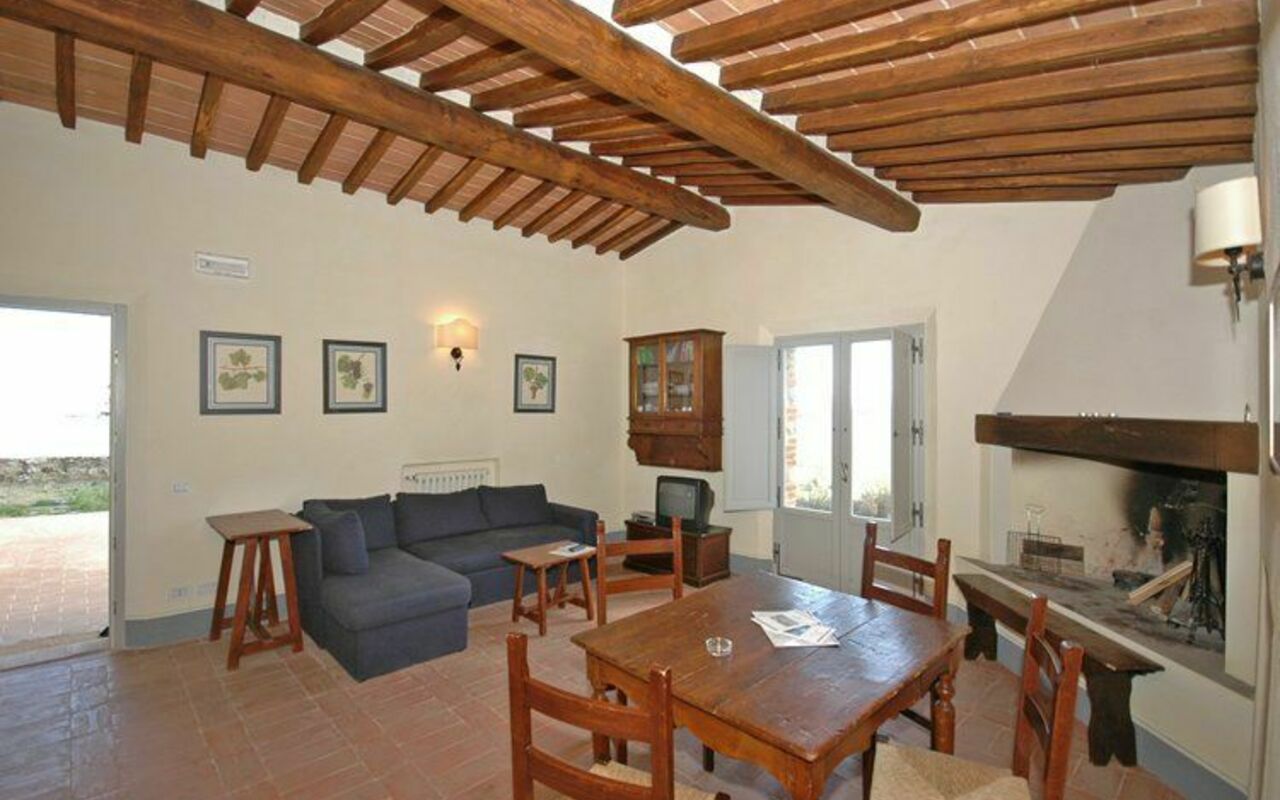 Accommodatie Brunello 1: Keuken, Lunchroom, Woonkamer
