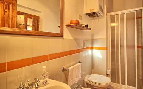 Accommodatie Le Fonti 9: Badkamer