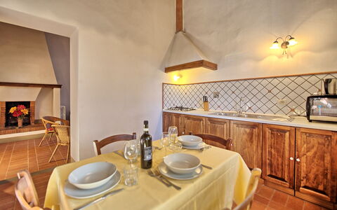 Accommodatie Le Fonti 13: Keuken, Lunchroom