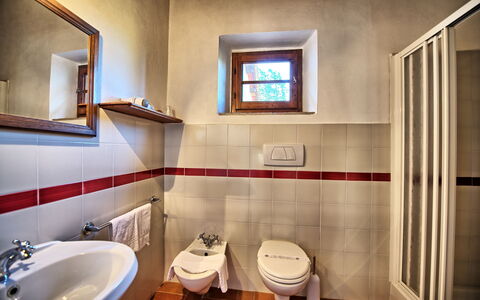 Accommodatie Le Fonti 14: Badkamer