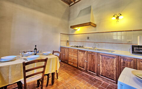 Accommodatie Le Fonti 15: Keuken, Lunchroom