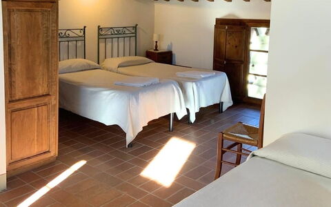 Accommodatie Le Fonti 10: slaapkamer