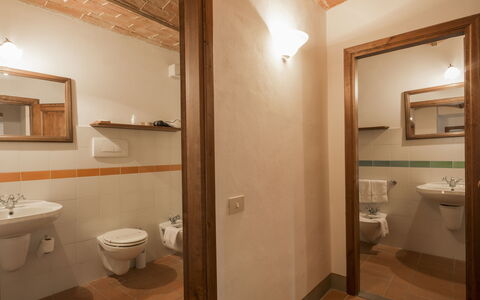 Accommodatie Le Fonti 3: Badkamer