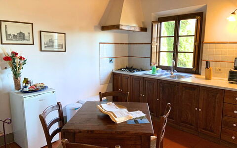 Accommodatie Le Fonti 5: Keuken, Lunchroom