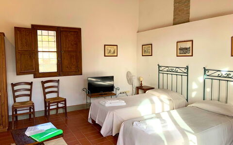 Accommodatie Le Fonti 9: slaapkamer