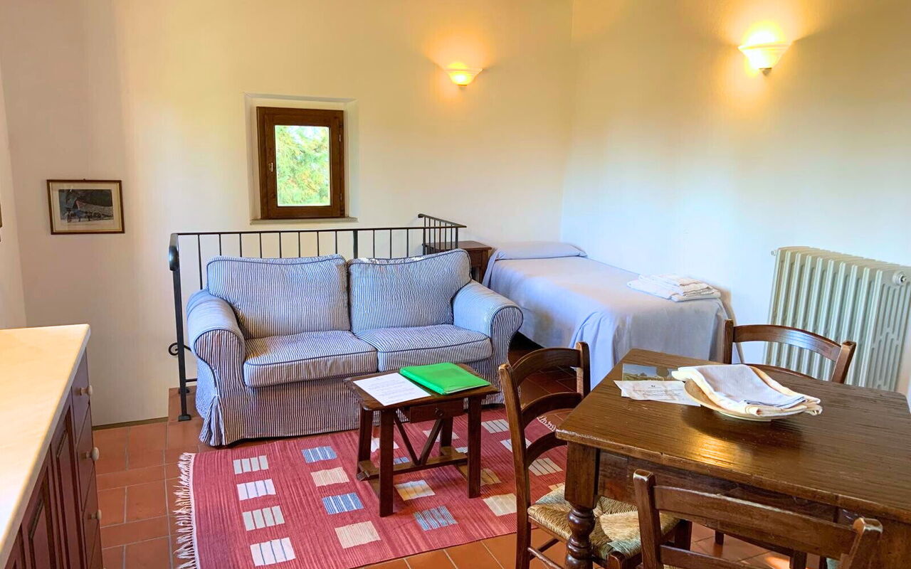 Accommodatie Le Fonti 5: Lunchroom, Woonkamer