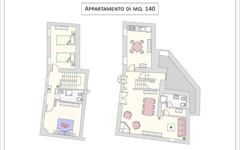 Accommodatie Vasche 1: Planimetria