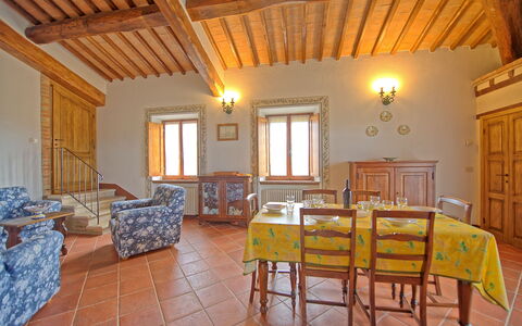 Accommodatie San Donnino 7: Keuken, Lunchroom, Woonkamer