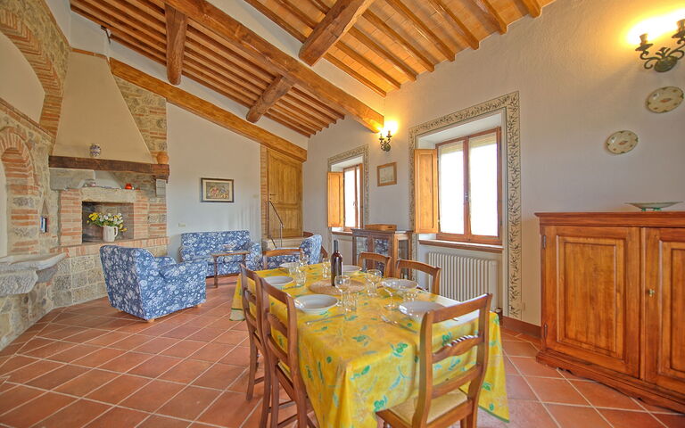 Accommodatie San Donnino 7: Keuken, Lunchroom, Woonkamer