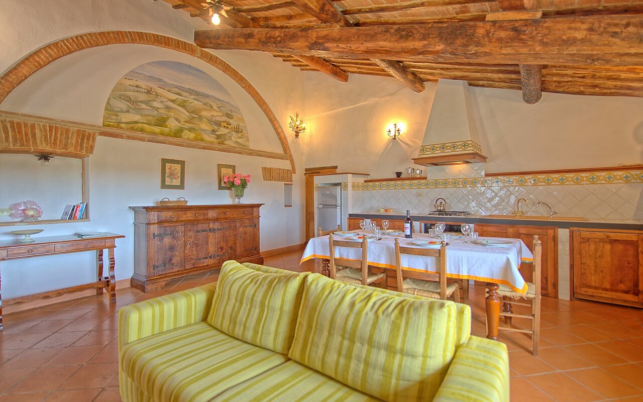 Accommodatie San Donnino 4: Keuken, Lunchroom, Woonkamer