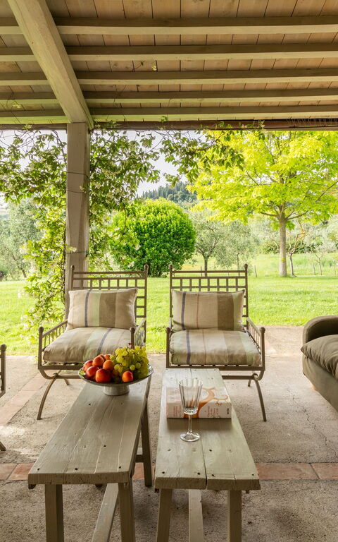 Villa Danilo: Balkon / terras / patio, Buitenkanten, Buitenshuis, Tuin