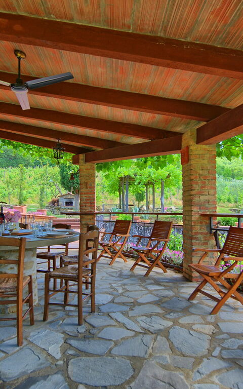 Villa Lo Scoiattolo: Balkon / terras / patio