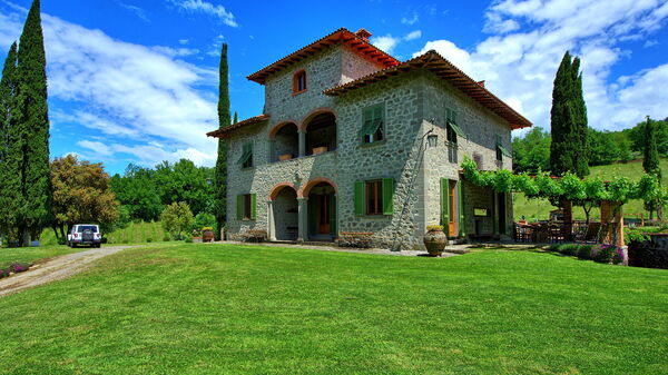 Villa Lo Scoiattolo: Buitenshuis, Tuin