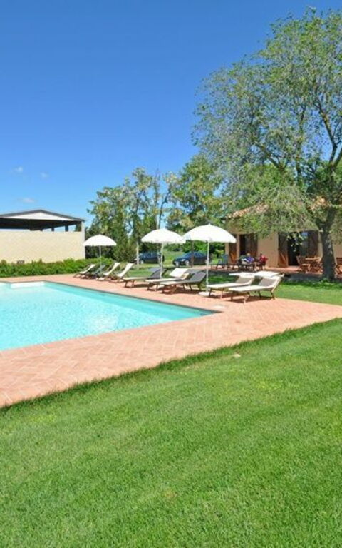 Pienza: Tuin, zwembad