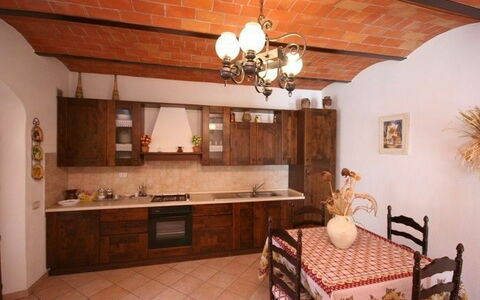 Accommodatie Pienza a: Keuken, Lunchroom, Woonkamer