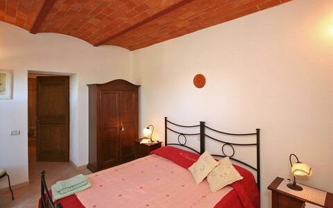 Accommodatie Pienza b: slaapkamer