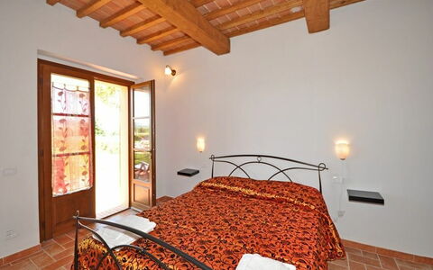 Accommodatie Pienza c: slaapkamer