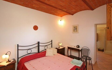 Accommodatie Pienza b: slaapkamer